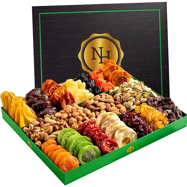 Large dried fruit and nut gift tray — fruit and nut mix gift box